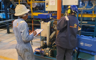 Compressed air leaks and screw pumps inspection in a Cameroonian power plant